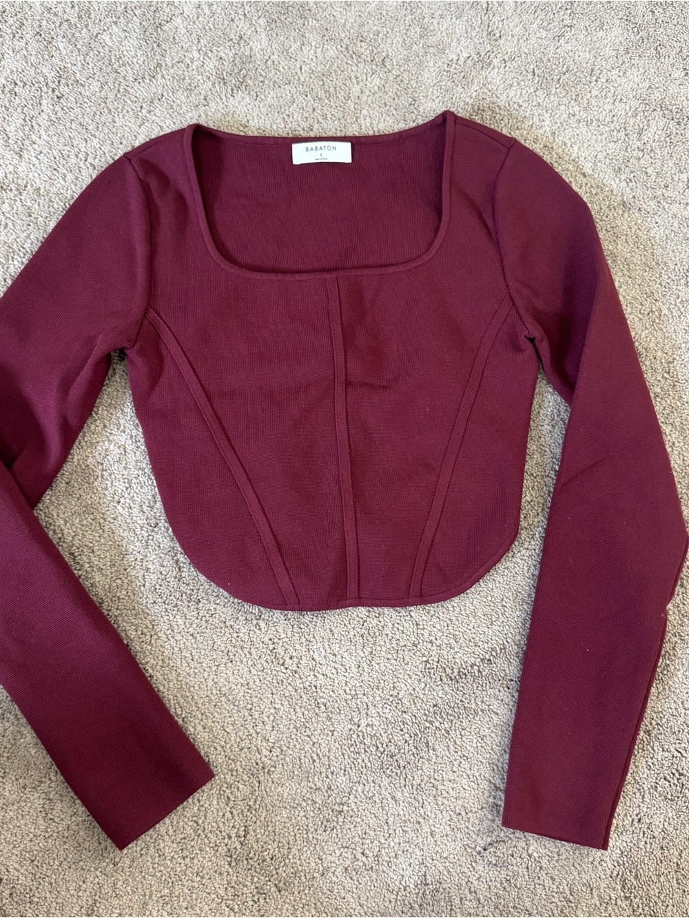 Babaton Sculpt Knit Bustier Longsleeve